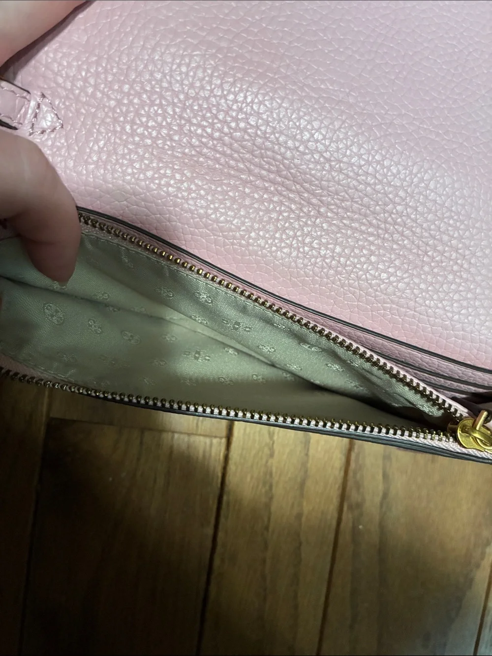 Tory Burch pebbled leather